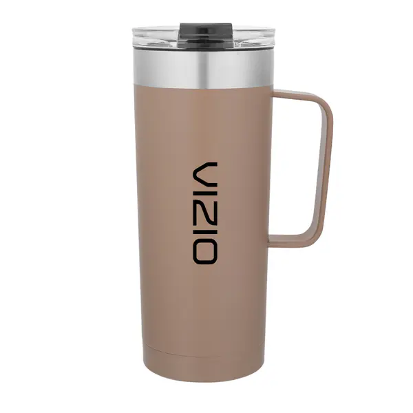 20 oz. Travel Stainless Steel Vacuum Insulated Coffee Mug w/ handle & lid, keeps hot