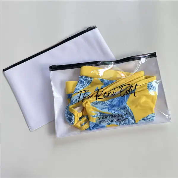 Custom Logo High Quality Plastic Bag Clothes Makeup Packaging Bags