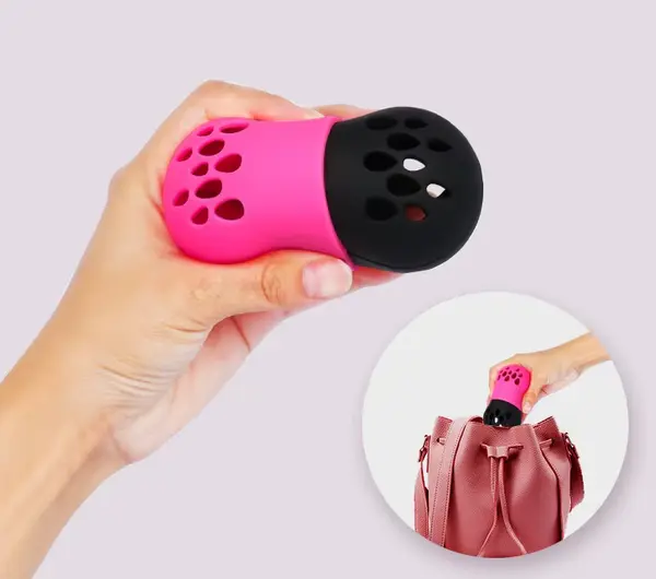 Custom Unique Large Silicone Makeup Storage Sponge Box Soft Breathable Cosmetic Beauty Egg Puff Holder Logo Travel-friendly