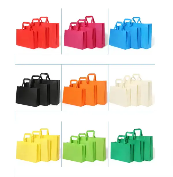 Tote Bag PP Non Woven Vest Shopping Bag With Logos for Shopping Supermarket